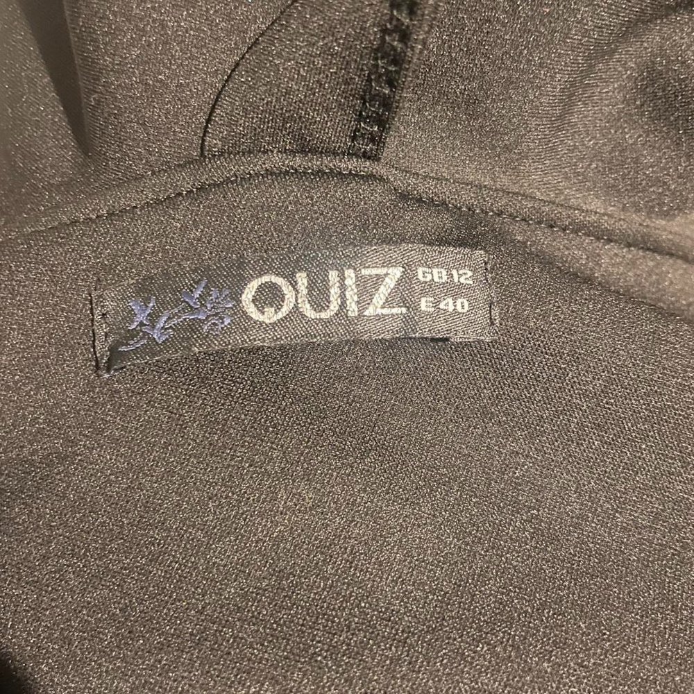 Quiz Womens Black and Cream Dress